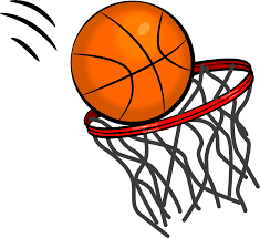Image of a basketball going into a hoop