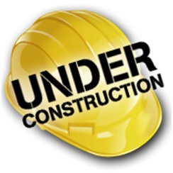 Picture of Construction Helmet with the words "Under Construction" Written on it
